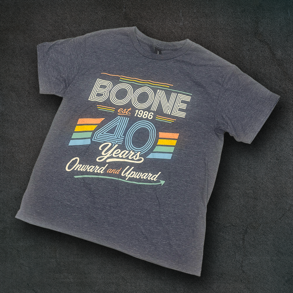 Boone 40th Anniversary T-Shirt (PREORDER ONLY)