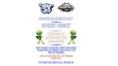 SPIRIT NIGHT: Blazer Tag