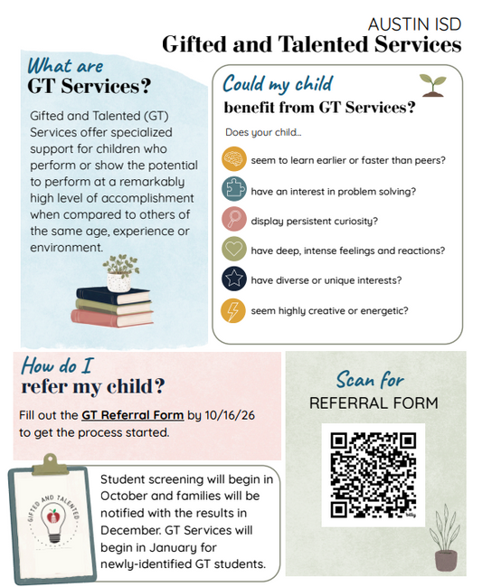 Gifted and Talented Services
