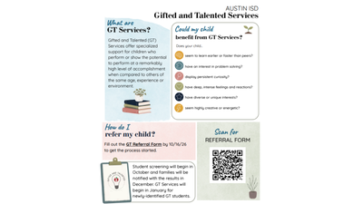 Gifted and Talented Services