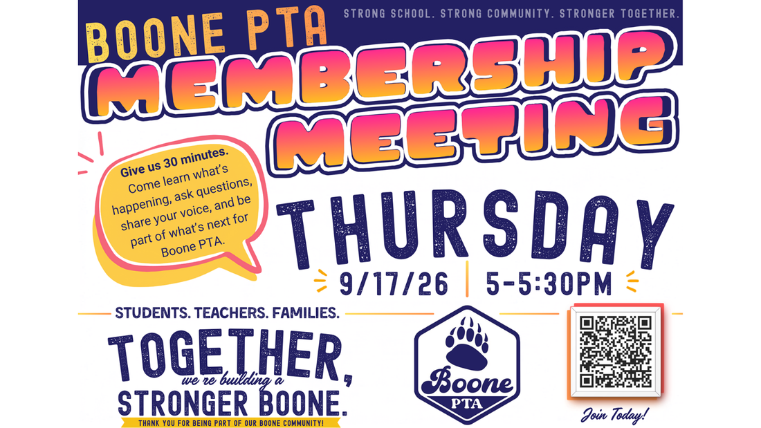 Boone PTA Membership Meeting