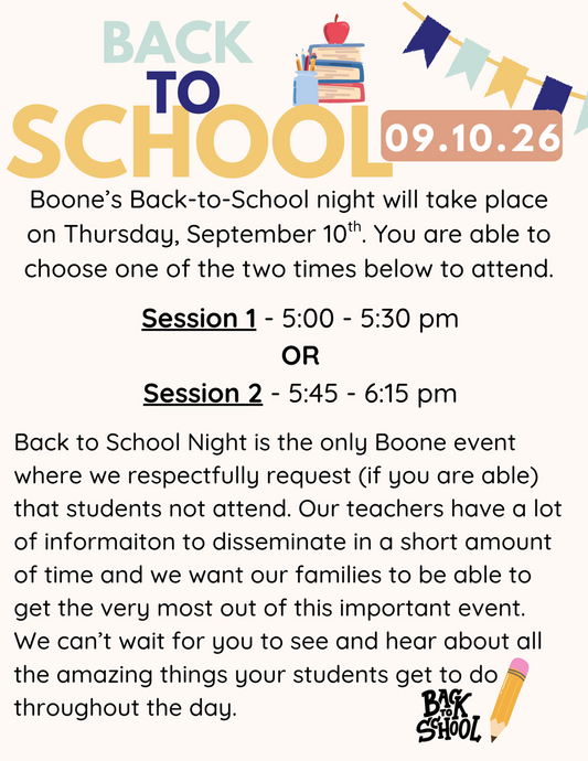 Back to School Night