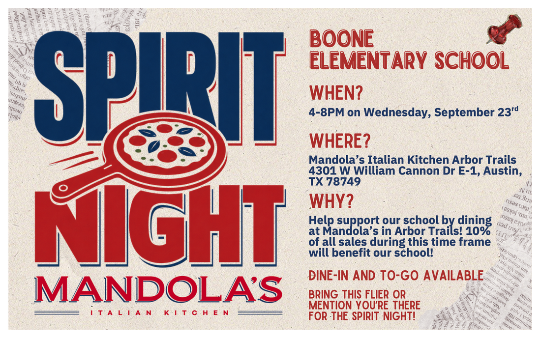 Spirit Night: MANDOLA'S